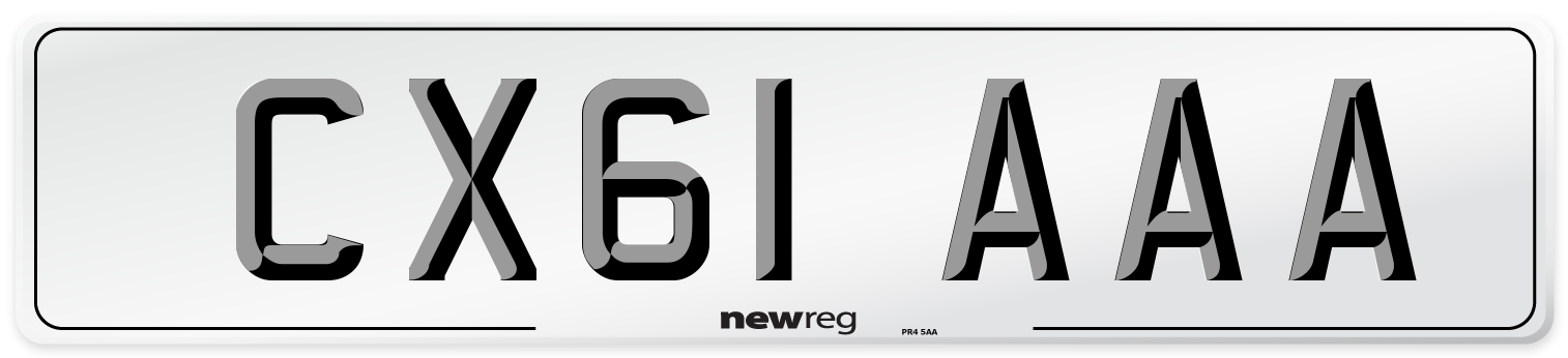 CX61 AAA Number Plate from New Reg